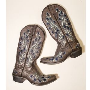 Ariat Rare Mirabelle Peacock Cowgirl Boots